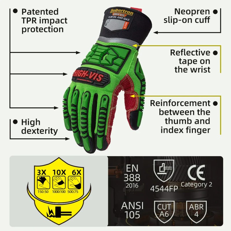 Seibertron WPC5 Waterproof Windproof Thermal Level 5 Cut Resistant Impact