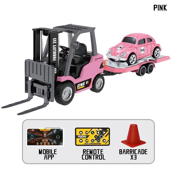 Hotfree 1/64 Mini RC Forklift, 11 Channel 2 Mode 2.4Ghz