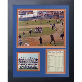 Legends Never Die "1969 New York Mets Celebration Framed Photo Collage, 11 x 14-Inch, 11256U