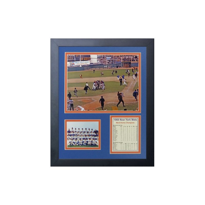 Legends Never Die "1969 New York Mets Celebration Framed Photo
