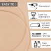 BENECREAT 2 x Clear Acrylic Circle Disc, 3 mm Thick