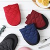 Glynniss Heat Resistant Mini Oven Mitts, 2 Pcs of Short