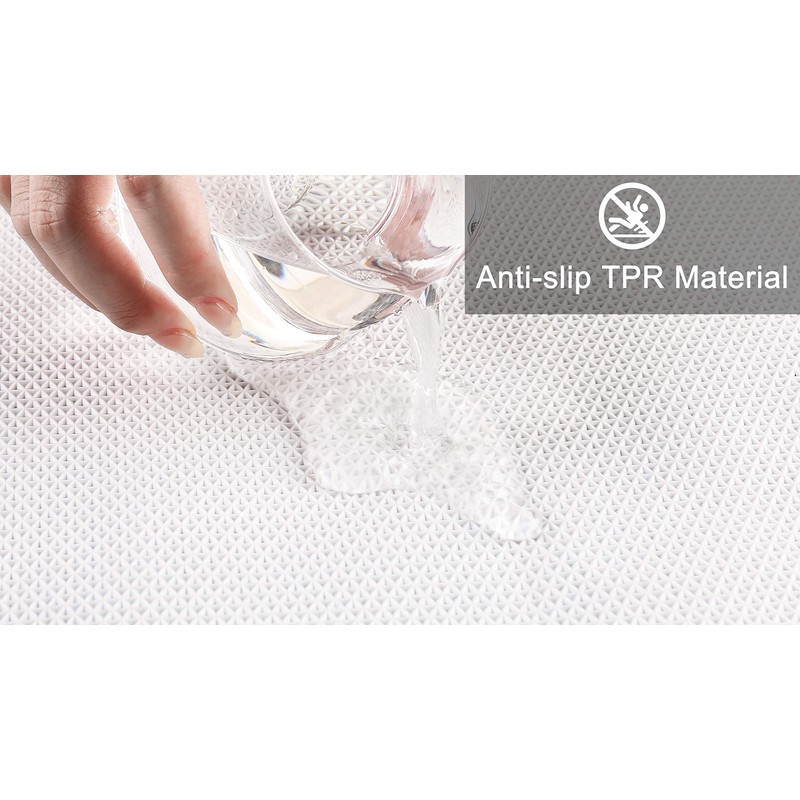 fluffy® Bath Mat for round Showers, made of Chenille, with