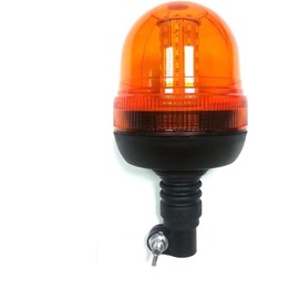 12-24V RECOVERY STROBE AMBER LED LIGHT ORANGE BREAKDOWN DIN POLE FLASHING BEACON TRUCK CAB LORRY E-MARKED