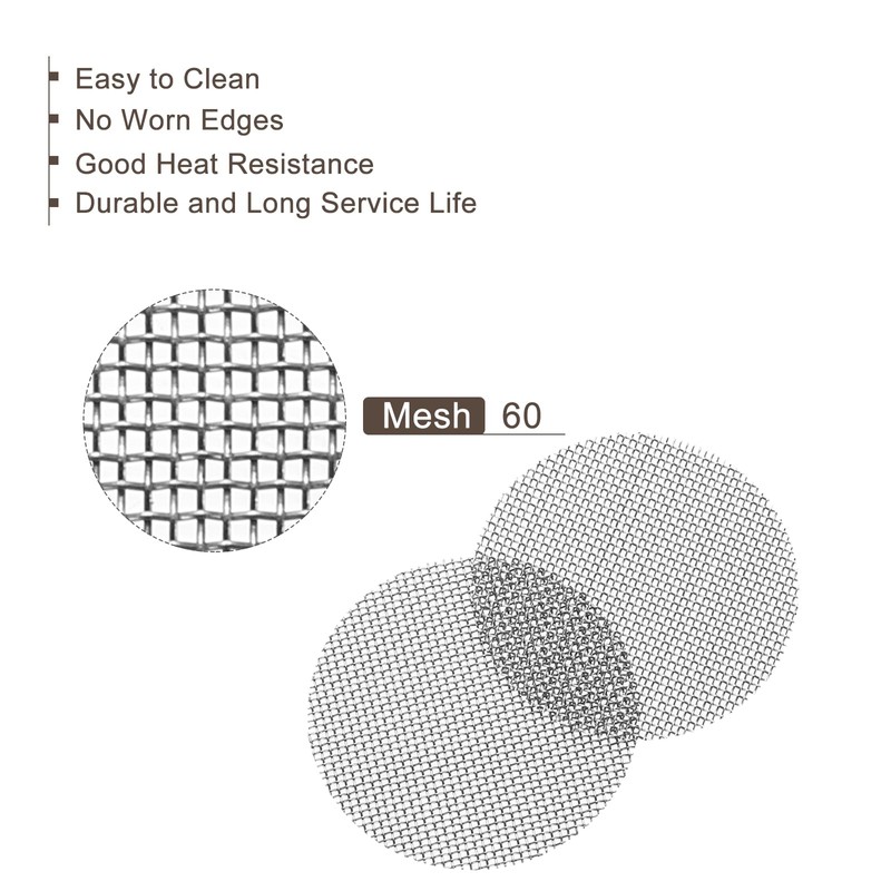 sourcing map Pipe Screen Stainless Steel Screen13/16 Inch/20mm Pack of