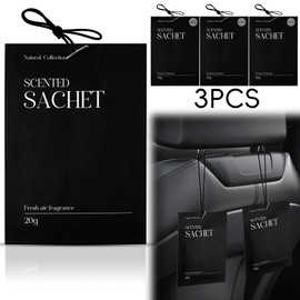 Scented Sachet for Car, Car Fresheners Long Lasting, Fragrances for Hanging, New Car Smell Air Freshener from Natural Plant Extracts, Fresh Sachets Bags for Room, Wardrobe, Drawer and Closet