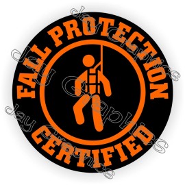 Unbranded/Generic 3-pcs Fall Protection Certified Hard Hat Stickers Decals Helmet Safety Laborer