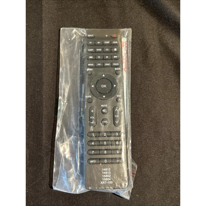 Universal XRT-100 Universal Remote Control Replacement For Vizio Brand TV