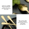 Evanda Gold Dinner Spoons 12 Pieces, Gold Titanium Plating Stainless