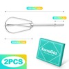 KornaDoz 2 Pack Heavy Duty Stainless Steel Hand Mixer Beaters,