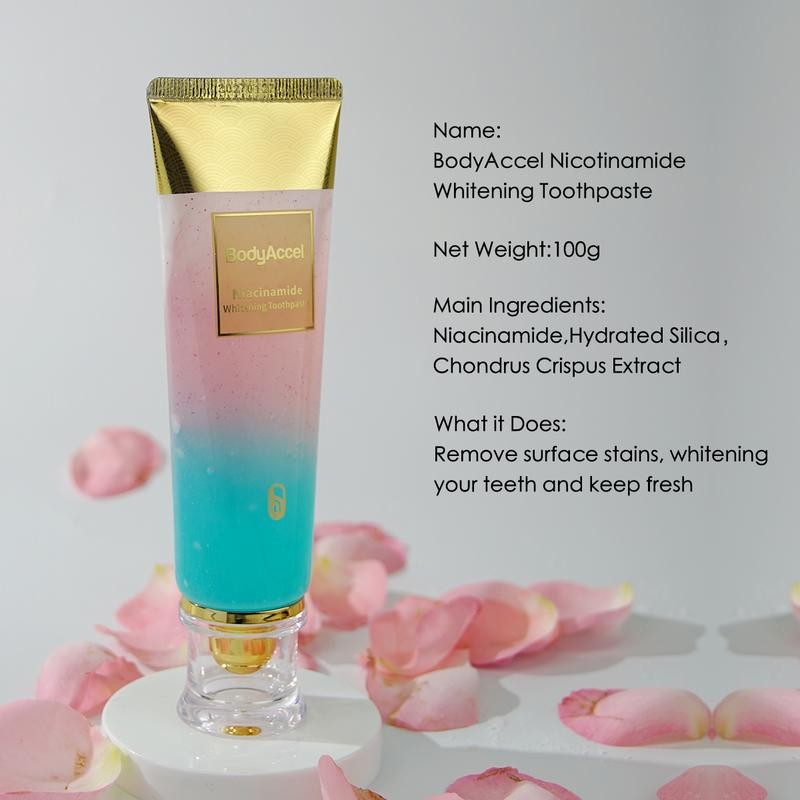 BodyAccel 【Triple Whitening】Niacinamide Fresh Breath Whitening Toothpaste - Specification: 2
