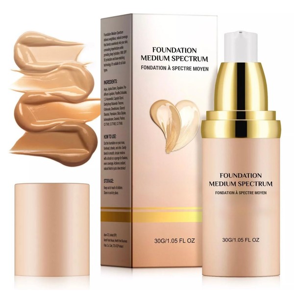 4 in 1 Liquid Foundation-Color Changing Foundation Moisturizing Flawless Coverage,