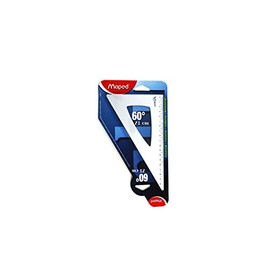 MAPED - Equerre 45 degrés / 60 degrés, en aluminium