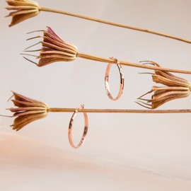 Tuscany Silver Sterling Silver Cut Hoop Earrings, Silver