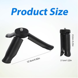 Mini Tripod for DJI Osmo Pocket 3 & 2 Camera, Portable Tripod Stand for Desktop Tabletop Tripod Mount for Selfie Stick Various Filming Equipment Accessories (Black)