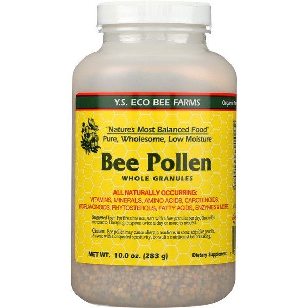 Bee Pollen - Low Moisture Whole Granulars - 10 oz