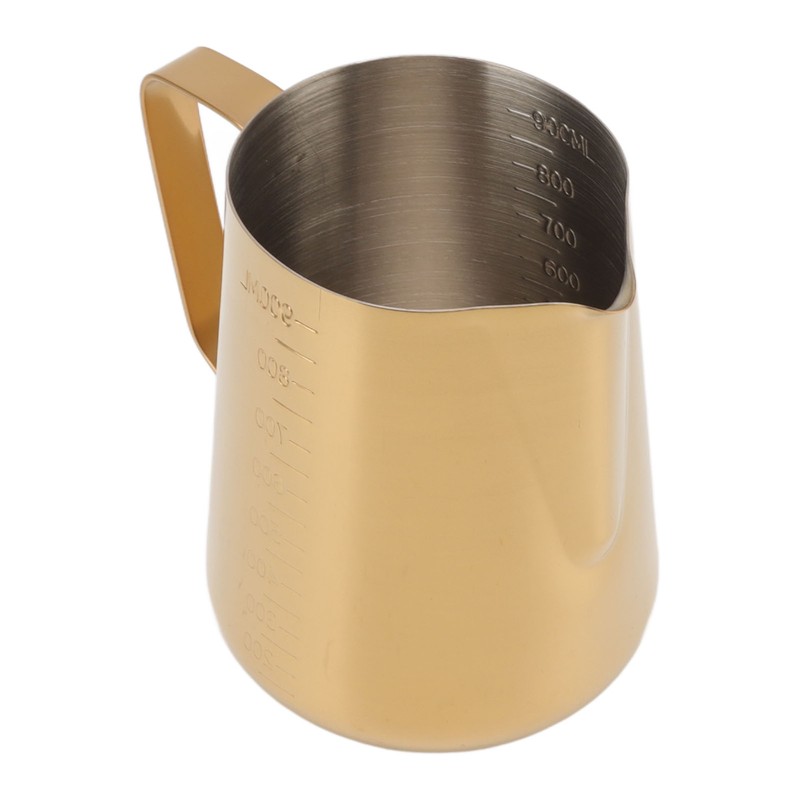 Milk Frothing Pitcher Dual Scale 304 Stainless Steel Milk Frother