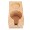 Wooden Coffee Tamper Station Stable Prevent Slip Coffee Tamper Holder