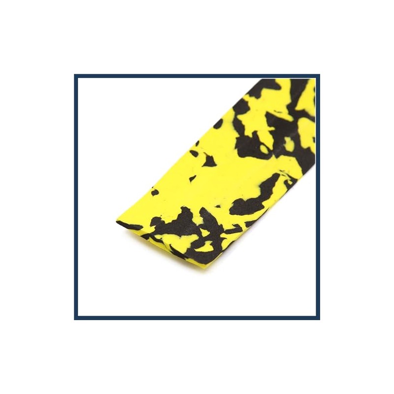 INFINAUTO 2pcs Yellow Black Foam Camouflage Design Handlebar Grip Tape