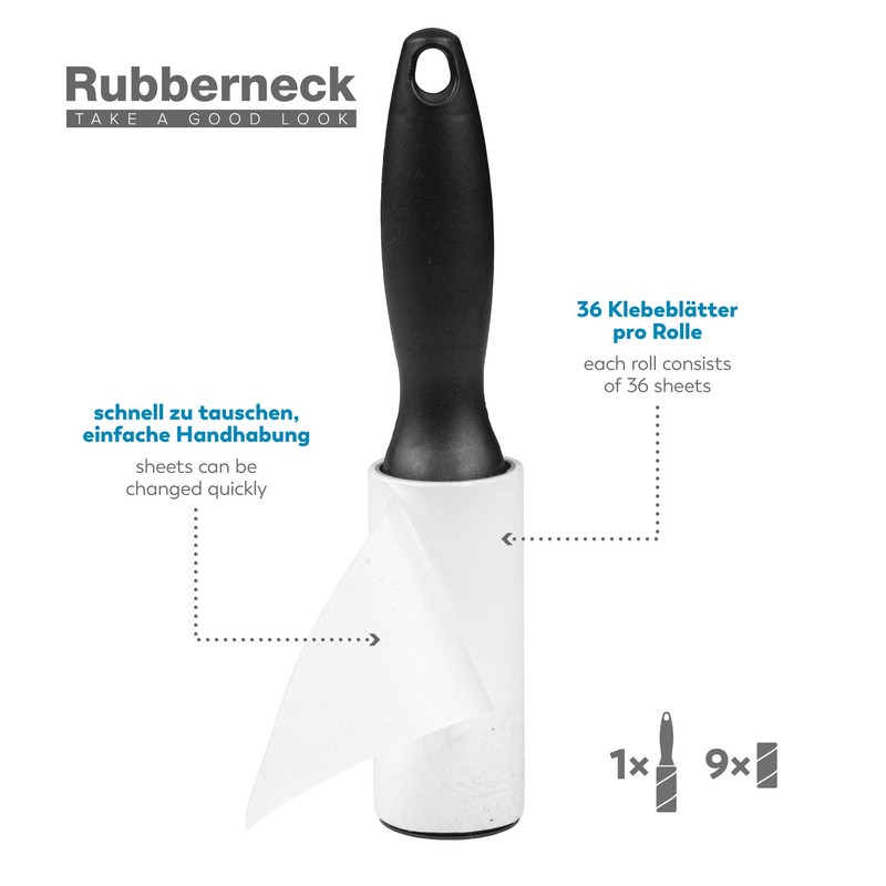 Rubberneck Set of 10 Lint Removers - 360 Sheets -