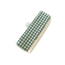 Gingham Headband. Child Sized. Suit Child Age 4 To 10 Years. Infant to Junior School Age. Soft Padded. Bottle Green