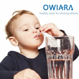 OWIARA Alkaline Water Filter Pitcher with Filter, 14 Cup Digital Display Water Purifier Pitcher in BPA Free for Quick Clear Chlorine, Fluoride, Heavy Metals, Odor, Bad Taste