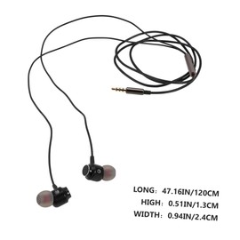 SEWACC Ergonomic in Ear Earbuds with Plug and Microphone Control Heavy Bass Headphones for Phone Tablet and Computer Flexible Material for Superior Sound Quality