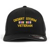 Lufufu Desert Storm Veteran Embroidered Stretchable Fitted Baseball Cap hat