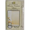 Dependable Industries inc. Essentials Magnetized Bathroom Shower Curtain Liner 70"