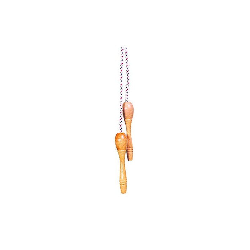 DAM Skipping Rope with Varnished Wood Handle Length 230 cm