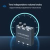 2 Channel Stereo Audio Mixer, 3.5mm Mini Audio Mixer Line