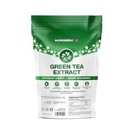 High Strength Green Tea Tablets 15,000mg Extract (60 Vegan Tablets / 2 Month Supply) EGCG & Polyphenols Rich - Natural Metabolism & Antioxidant Support
