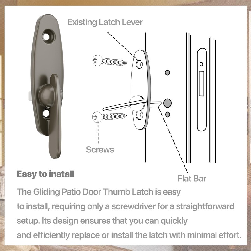 Thumb Latch for Andersen Sliding Patio Door Lock – Fits