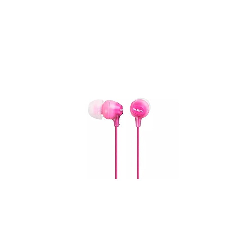 Sony MDREX15LP Audífonos intrauditivos de Silicón, color Rosa