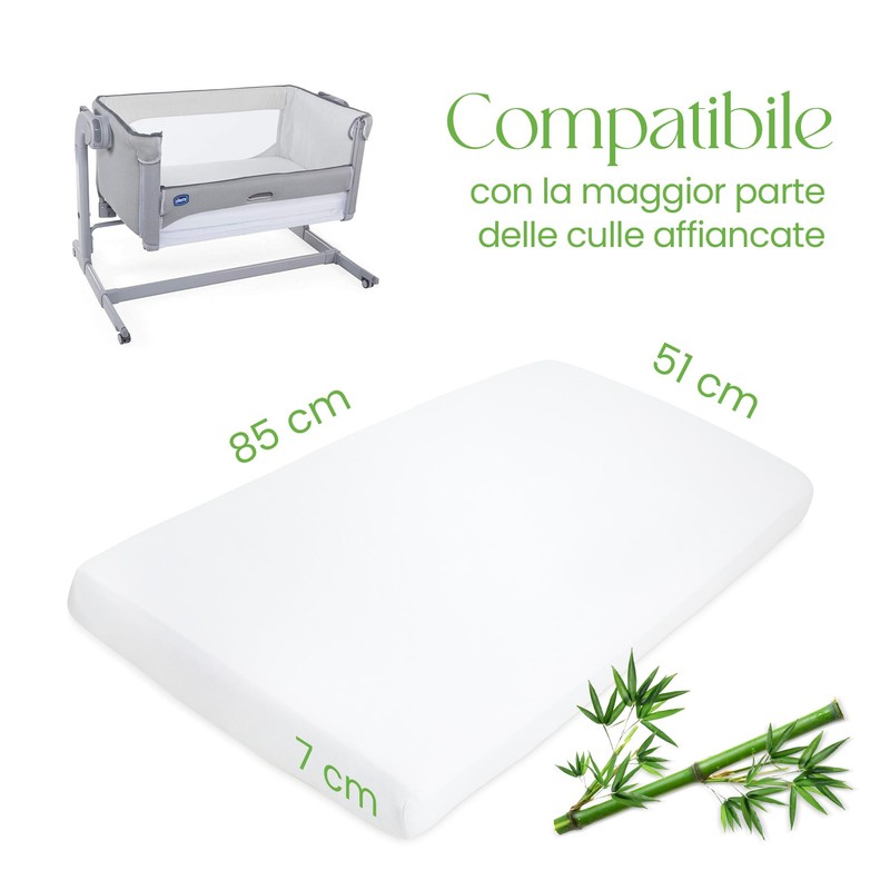 Coprimaterasso Next To Me 51x85 Cm – 100% Bambù Super