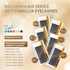 NAGARAKU Wet Camellia Eyelash Extension, Individual Lashes 3 Multi-length Fans