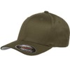 Flexfit Gorra de béisbol Ajustada de Sarga peinada de Lana