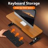 nediea Ergonomic Wooden Monitor Stand Riser with Height Adjustable Button