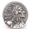 Stecksstore Chief Right Facing Antique Nickel Decorative Snap Set 1-1/8"
