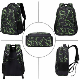 Backpack Teenager Boys Backpack School Backpack Teenager School Bag Boys Backpack Kids School Backpacks School Bag Sets, Colorful black, Casual