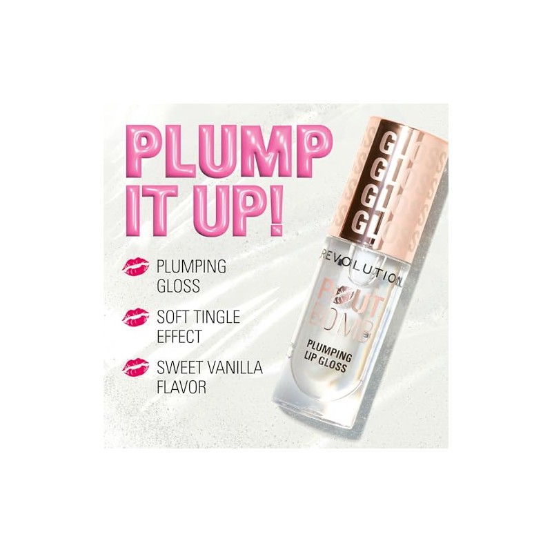 Lipgloss Vitamina E Pout Bomb Lip Plumper tono Cookie, Makeup