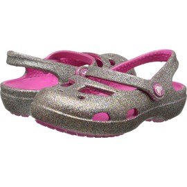 crocs Shayna Hi Glitter G Mary Jane (Toddler/Little Kid/Big Kid),Multi/Fuchsia,6 M US Toddler