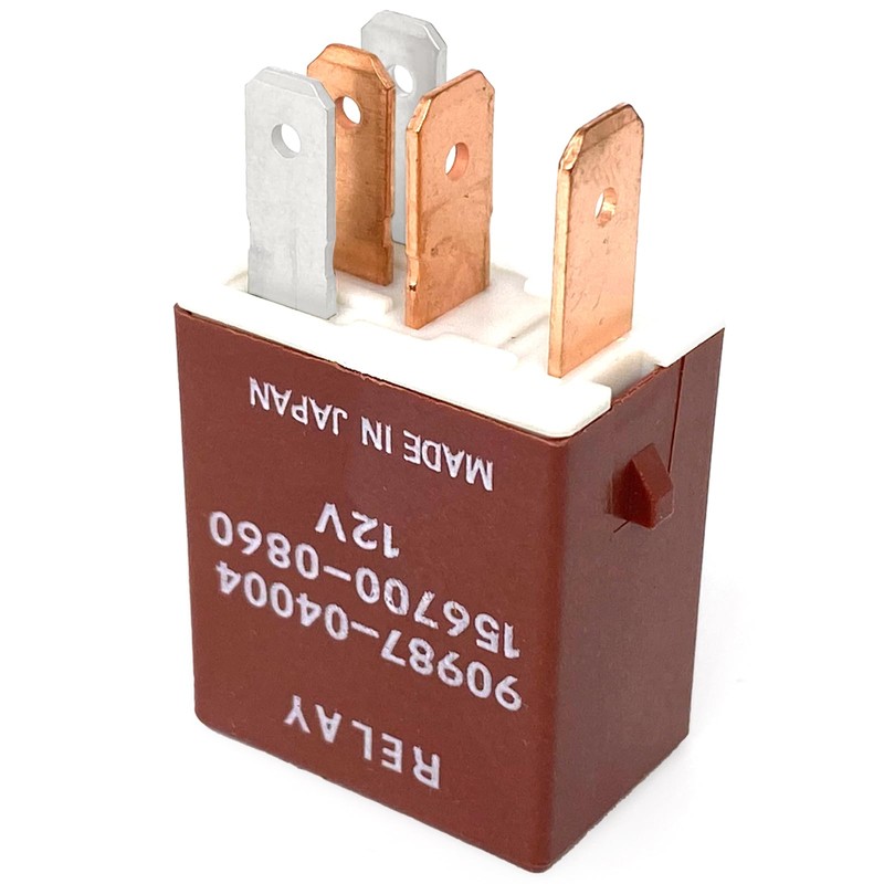 3-Pack 90987-04004 & 156700-0860 Relay - 40A 12VDC 5-Pin SPDT