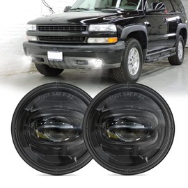 4X4FLSTC LED Fog Lights Assembly Replacement Compatible with 2001-2006 Chevy Tahoe Z71 and Suburban Z71 1500, 1994-2003 Pontiac Grand Prix, 2000-2005 Pontiac Sunfire DOT Approved Bumper Driving light