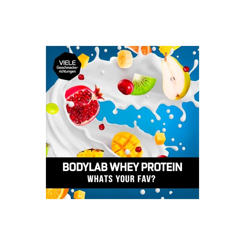 Bodylab24 Whey Protein Pulver, Pfirsich-Joghurt, 2kg