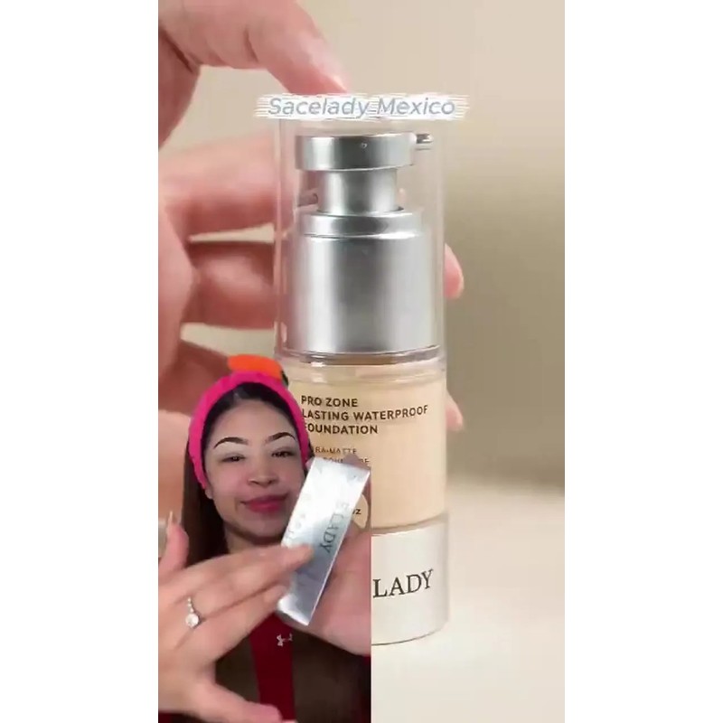 Sace Lady Base De Maquillaje Líquida Mate Larga Duración 24h