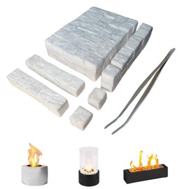 FVZWKHD 96 Small Ceramic Wool Wicks for Table Fireplace Fuel Suitable for Ethanol Fireplace Fuel, Felt Wick for Indoor Use