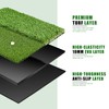 BIRDIEBLAST Premium Golf Hitting Mat, 10mm Foam Padding with Rubber