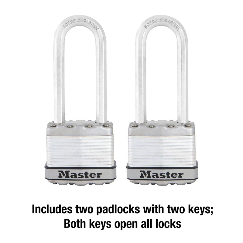 Master Lock M1XTLJ Magnum Heavy Duty Padlock with Key, 2