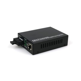 CO-MED7825 10/100/1000M, 1F1E, 1 Fibre 1 Ethernet RJ45, Single Mode, SC Dual Fibre, 20km Media Converter
